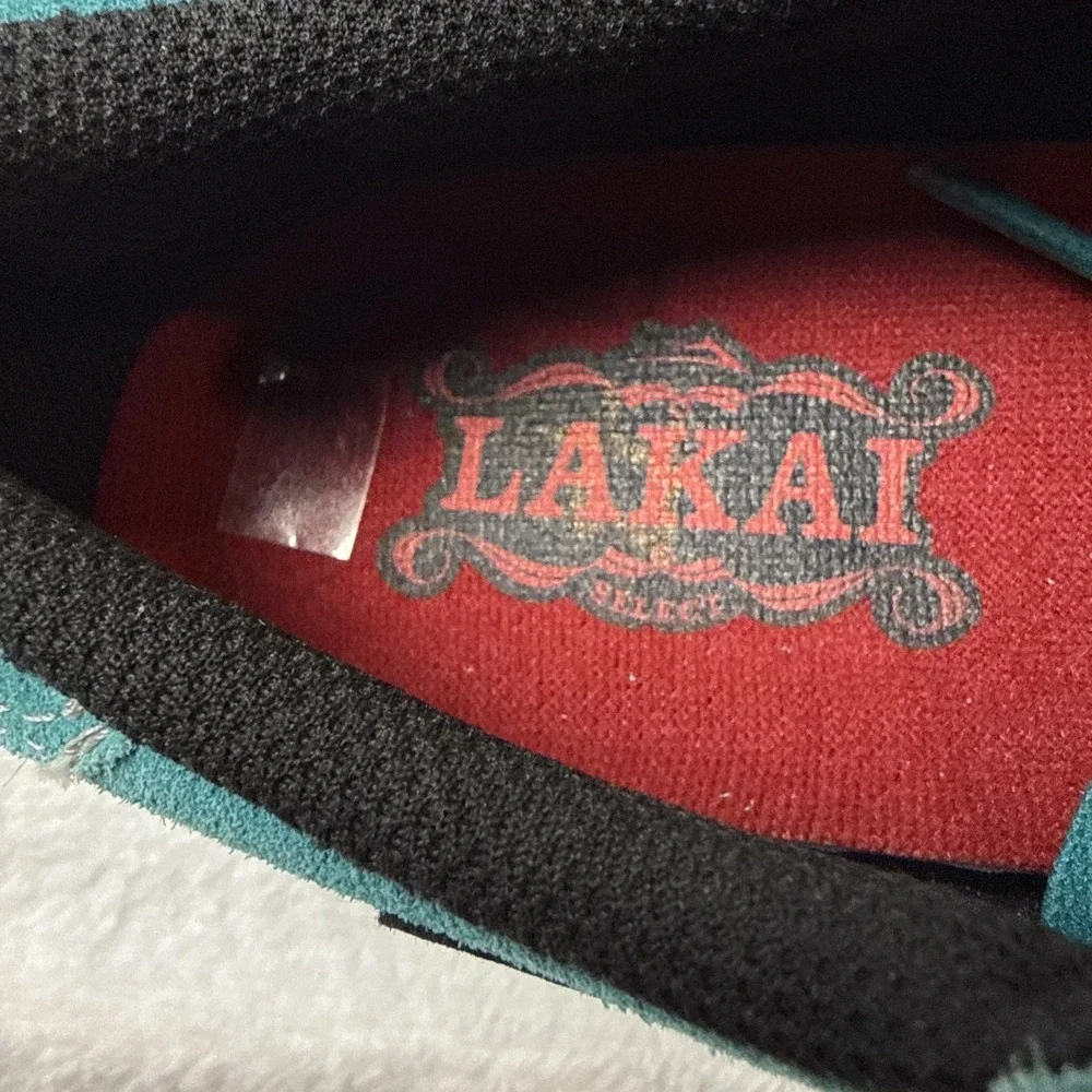 Lakai Suede Skate Shoes Manchester‎ Mens Size 7.5 Teal NEVER WORN